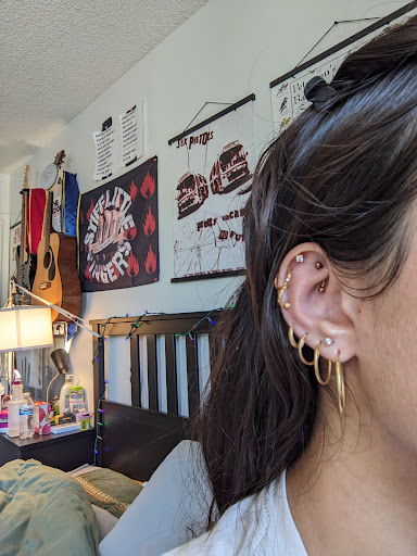 Explore blue line tattoo ideas, creative tattoo ideas in Redondo Beach, available at Envy Body Piercing