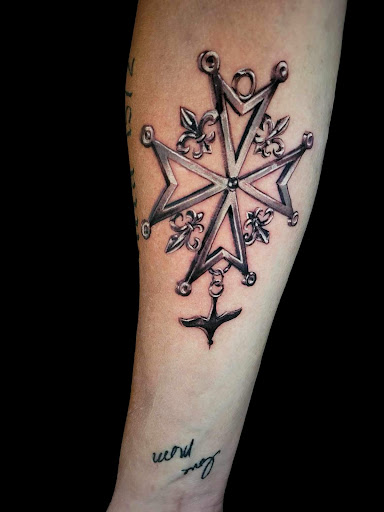 Explore egyptian chest tattoo ideas, creative tattoo ideas in Mc Kees Rocks, available at Exile Ink