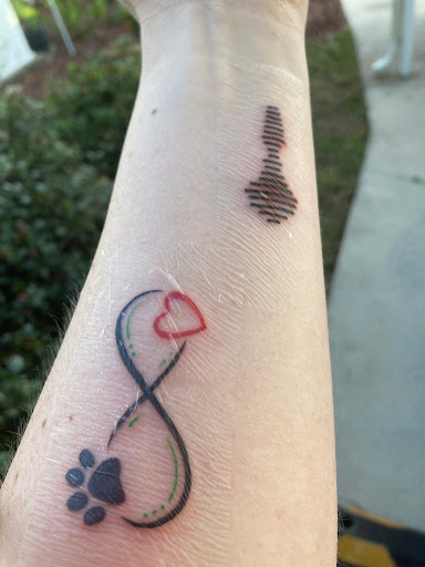 Explore yorkie tattoo ideas, creative tattoo ideas in Davenport, available at Eclipse Tattoos