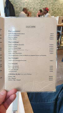 Ma Cachette à Paris menu