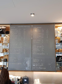 Café Kitsuné Louvre à Paris menu