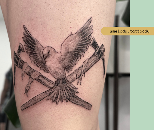 Explore cancer ribbon tattoo ideas, creative tattoo ideas in Brooklyn, available at Cake Is a Lie Tattoo Parlor