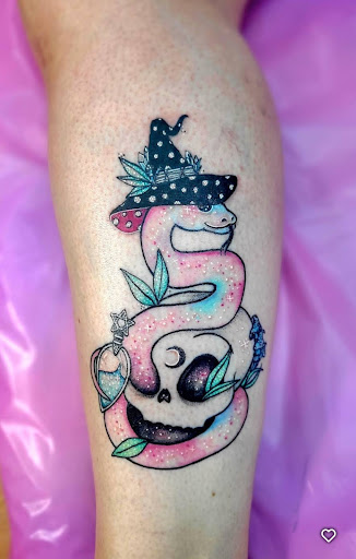 Explore gas mask tattoo ideas, creative tattoo ideas in Benton, available at Spectrum Tattoo