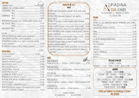 Menu du La Piadina Di Fabi à Cervia