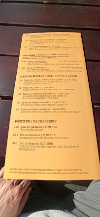 Pizzolato à Dresden menu