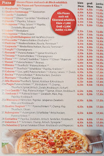Menu / carte de Pizzeria Celia à Oberhausen
