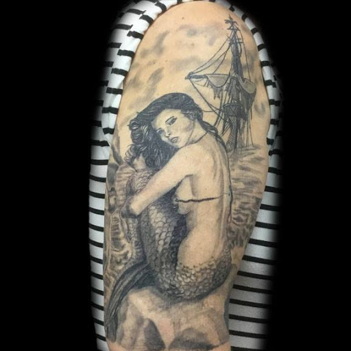 Explore mountain tattoo ideas for men, creative tattoo ideas in Nashville, available at Titan Tattoo