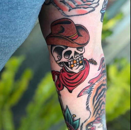 Explore line tattoo ideas for females, creative tattoo ideas in Athens, available at Pink Goblin Tattoo & Piercing