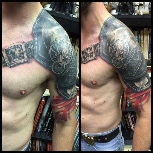 Explore concrete tattoo ideas, creative tattoo ideas in Addison, available at Cat Tattoo