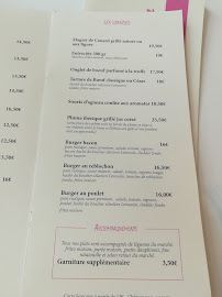 Menu / carte de Brasserie La Joconde à Lyon