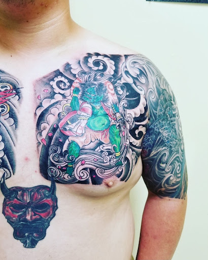 Explore neck tattoo ideas for woman, creative tattoo ideas in Feasterville Trevose, available at Tattoo Galaxy (Feasterville) Piercing & Custom tattoos