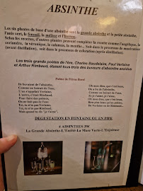 Le Bon Bock à Paris menu