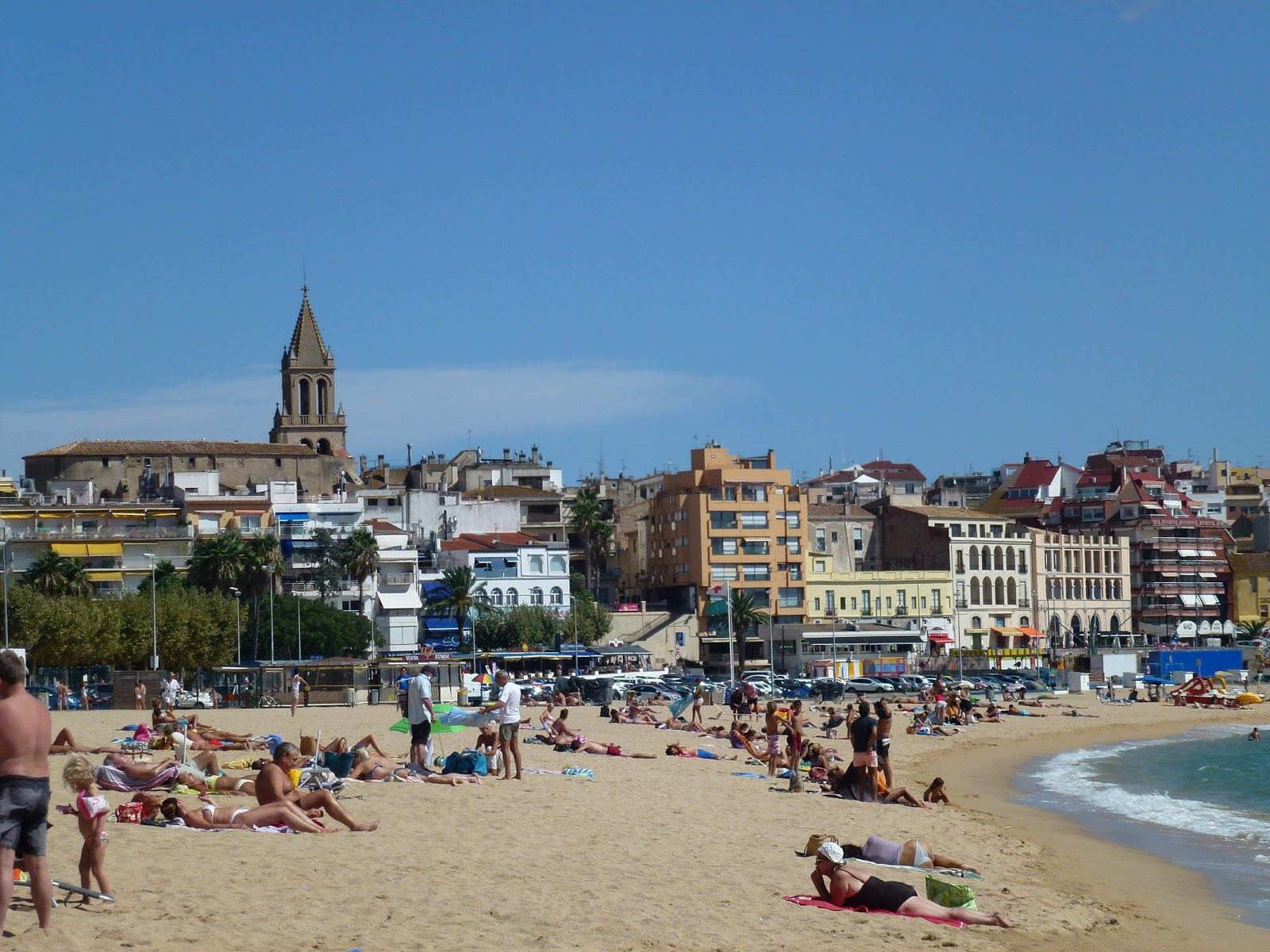 Zdjęcie Plaża w Palamos z przestronna zatoka