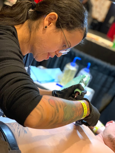 Explore disney thigh tattoo ideas, creative tattoo ideas in Arlington, available at Lady Octopus Tattoos