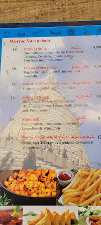 Restaurant libanais Li Beirut - Libanesische Spezialitäten à Landau (le menu)
