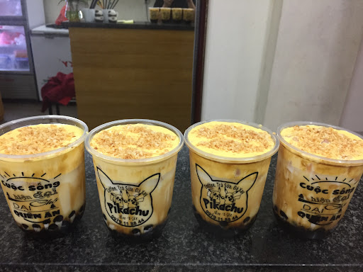 Pikachu trà sữa ăn vặt