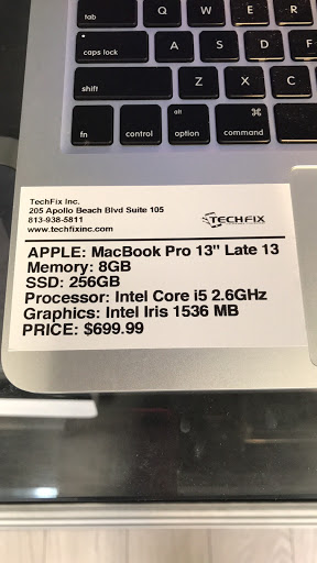Computer Repair Service «Tech Fix», reviews and photos, 205 Apollo Beach Blvd #105, Apollo Beach, FL 33572, USA