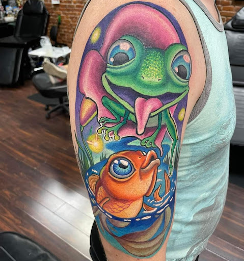 Explore aztec tattoo ideas for men, creative tattoo ideas in Dubuque, available at The Crows Nest