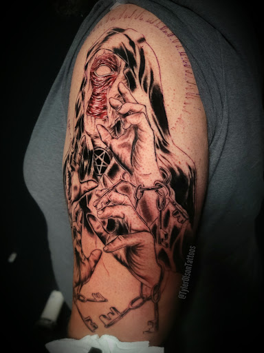 Explore knot tattoo ideas, creative tattoo ideas in Jamison, available at Green Door Tattoo