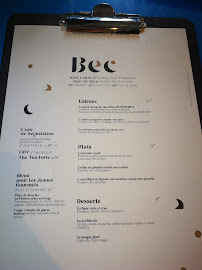 Restaurant Restaurant BEC à Duingt (la carte)