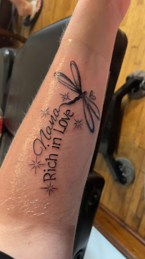 Explore tattoo ideas for son's name, creative tattoo ideas in Neosho, available at Body Art Pros Collective