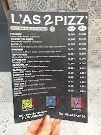 L'as 2 Pizz à Cugnaux carte