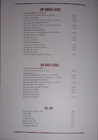 Pizzeria Li Rioni a Santiquattro à Rome - menu / carte