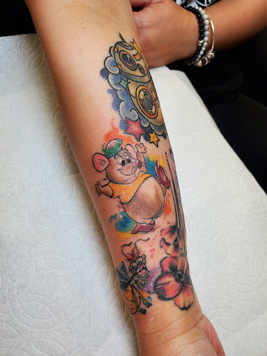 Explore black tattoo cover up ideas, creative tattoo ideas in Ventura, available at White Lotus Body Arts Studio
