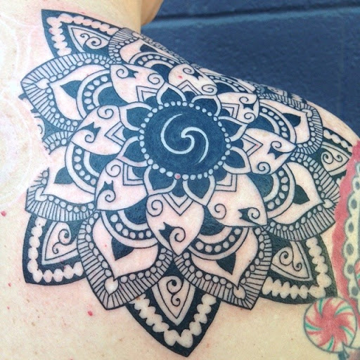 Explore badass sleeve tattoo ideas, creative tattoo ideas in Arlington, available at The Chosen One Ink