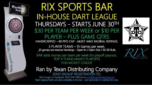 Sports Bar «RIX Sports Bar», reviews and photos, 6700 Main St #126, The Colony, TX 75056, USA