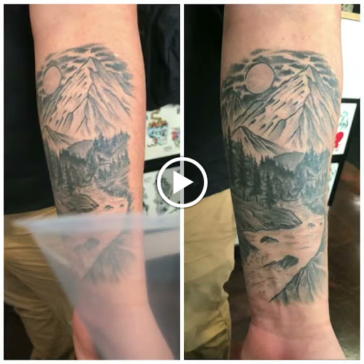 Explore tattoo ideas running, creative tattoo ideas in Libertyville, available at Lucky Seven Tattoo