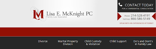 Lisa E. McKnight, P.C., 4807 Gaston Ave, Dallas, TX 75246, USA, Family Law Attorney