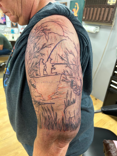 Explore cyber sigilism tattoo ideas, creative tattoo ideas in Jacksonville, available at House of Ink