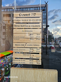 Carte du Seazen Buffet à Lyon