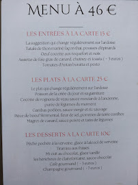 Carte du Chez Martin à Rambouillet