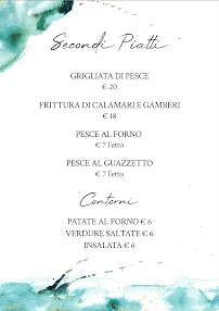 Menu / carte de Osteria La Saraga à Cisterna di Latina