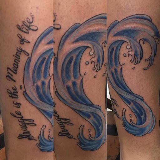 Explore mens thigh tattoo ideas, creative tattoo ideas in Augusta, available at Mr. Tattoo