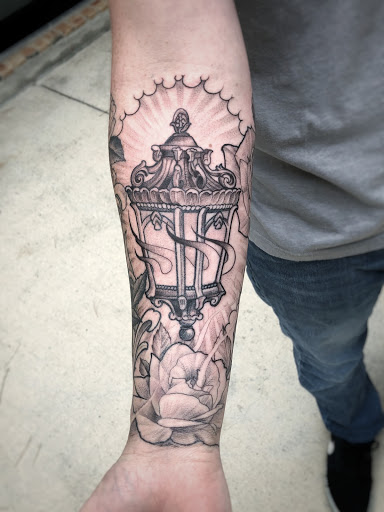 Explore colter wall tattoo ideas, creative tattoo ideas in Magnolia, available at Mr. Grays Tattoo Studio