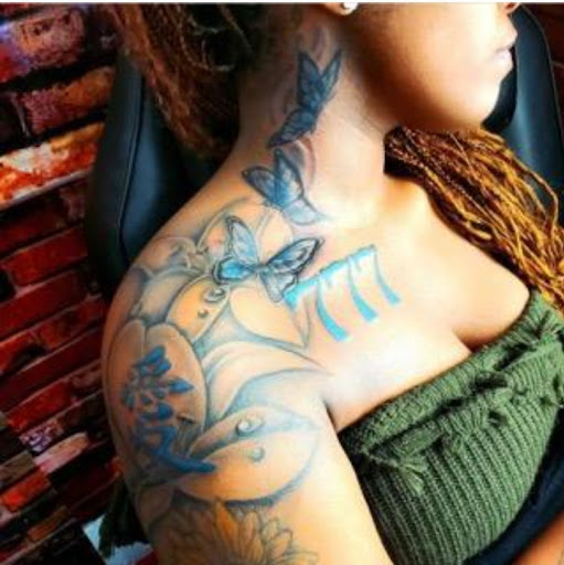 Explore wolf tattoo ideas for men, creative tattoo ideas in Washington, available at Moore-Stone Ink