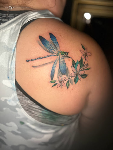 Explore colour tattoo sleeve ideas, creative tattoo ideas in Titusville, available at Space Coast Ink Tattoo Studio