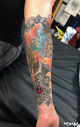 Explore tattoo collage ideas, creative tattoo ideas in Phoenix, available at Lady Luck Tattoo Phoenix