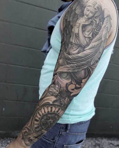 Explore ninja turtle tattoo ideas, creative tattoo ideas in San Antonio, available at Firme Copias Tattoo Studio