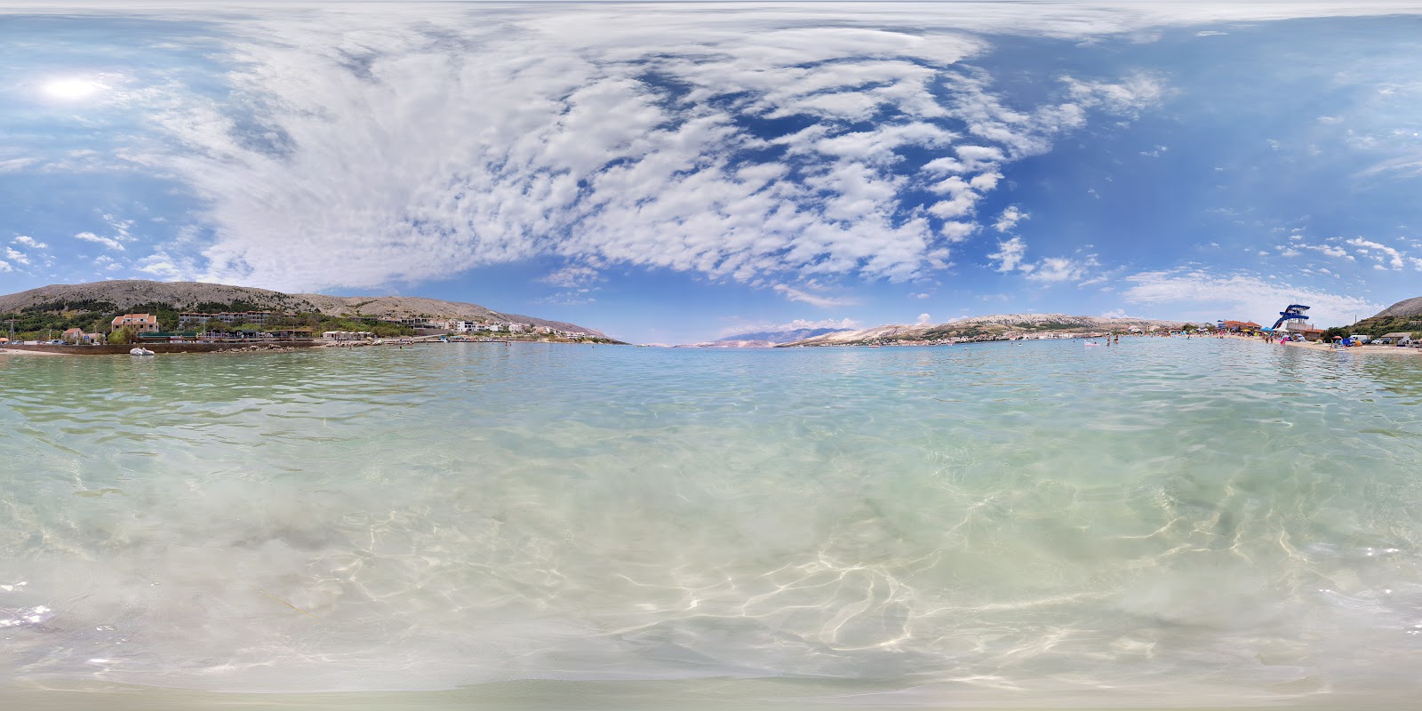 Photo of Pag main beach with turquoise pure water surface