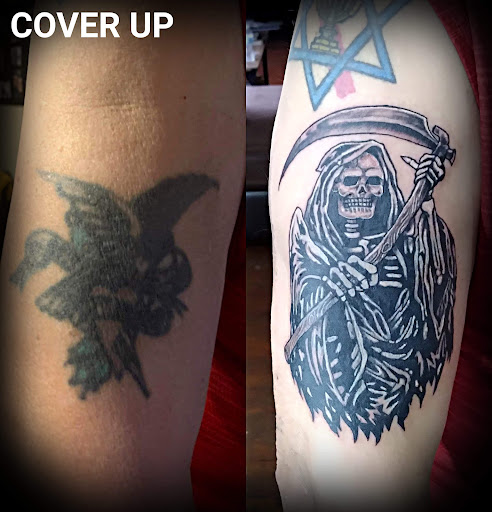 Explore phoenix tattoo ideas men, creative tattoo ideas in Ocala, available at Beauty in a Canvas Tattoo and Art Gallery