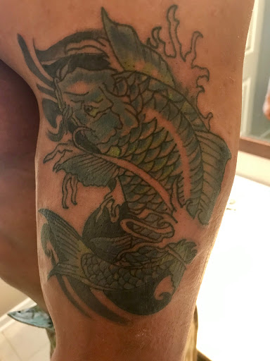 Explore skier tattoo ideas, creative tattoo ideas in Colonial Heights, available at Connellys Tattooing