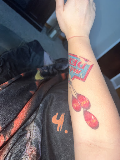 Explore male inner bicep tattoo ideas, creative tattoo ideas in Whitesboro, available at Intimate Ink