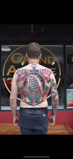 Explore blackout tattoo ideas, creative tattoo ideas in Saint Paul, available at Grand Avenue Tattoo