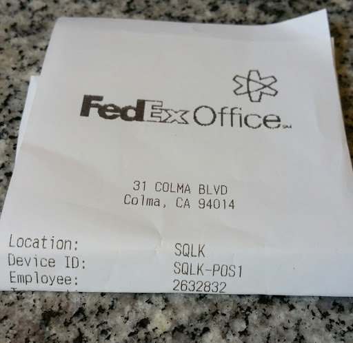 Print Shop «FedEx Office Print & Ship Center», reviews and photos, 31 Colma Blvd, Colma, CA 94014, USA