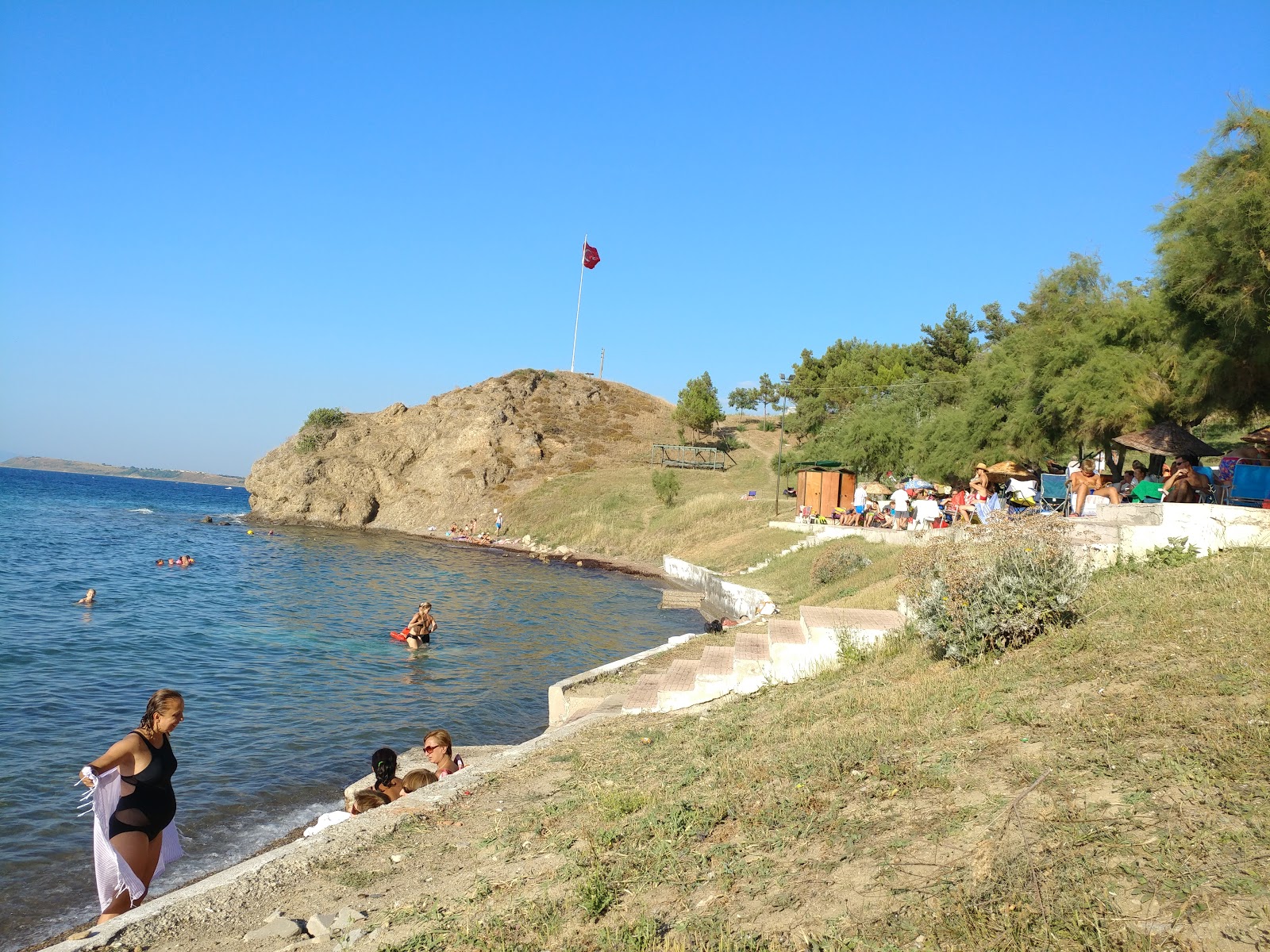 Foto von Ortakoy beach mit kleine bucht