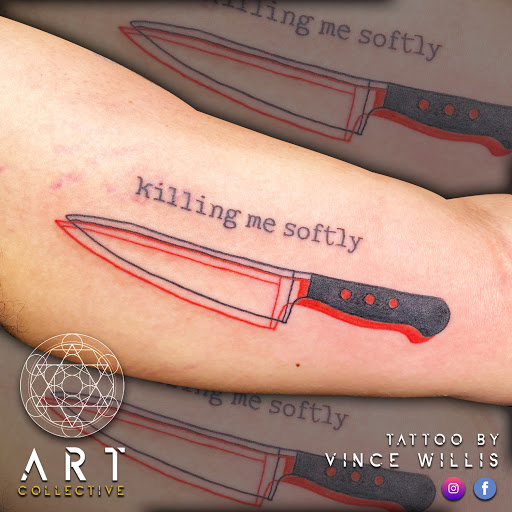Explore mens infinity tattoo ideas, creative tattoo ideas in Grovetown, available at Art Collective Tattoos & Piercings